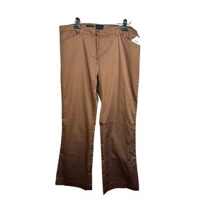 The‎ Limited Drew Fit Brown Stretch Cotton Pants Women's Size 12 Flare Leg